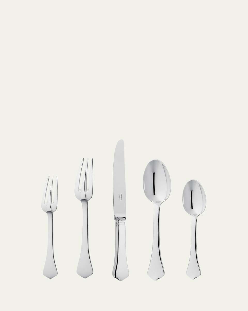 Brantome Silver Plated 5-Piece Flatware Place Setting